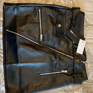 New With Tags Fashion Nova leather skirt